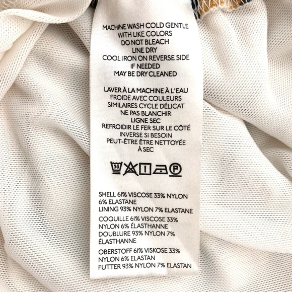 ANTHROPOLOGIE Maya Geometric Print Ruched Cowl Neck Sleeveless Sheath Dress - Picture 14 of 14